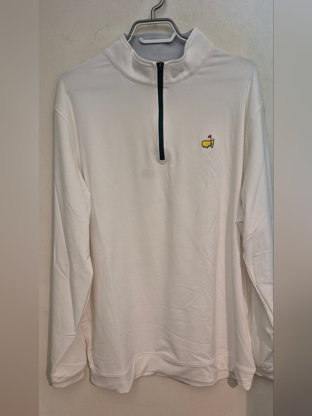 Masters Peter Millar White 1/4 Zip Pullover with Augusta Logo Sz.XXL NWT
